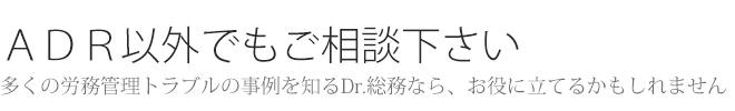 ADR以外でもご相談を